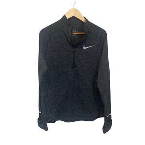 Nike running dri fit windbreaker jacket womens size M black softshell